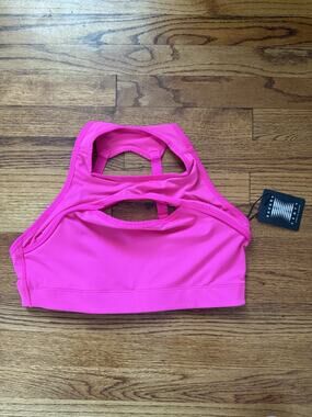 NWT Savage X Fenty Sport High Neck Keyhole Bra Pink Sz 2X 18-20